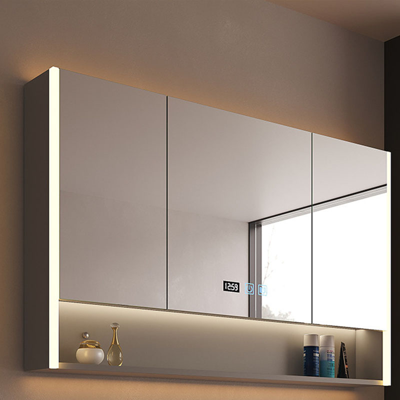 Home Bathroom Shelf - Luxury Modern Bathroom Cabinet Wooden Decorations