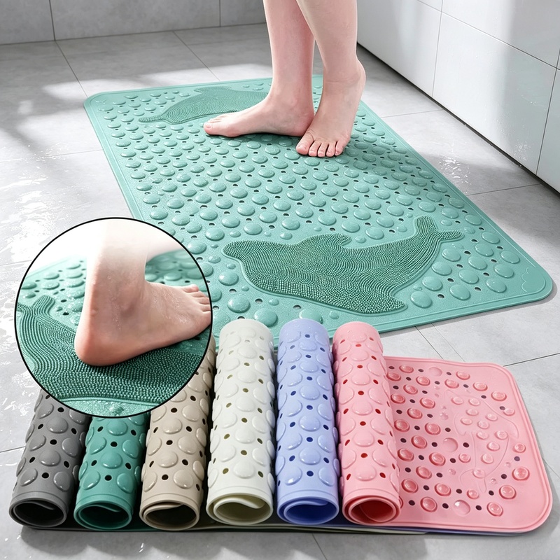 Zara Home Bathroom - PVC Non‑Slip Massage Bath Mat 35×70cm