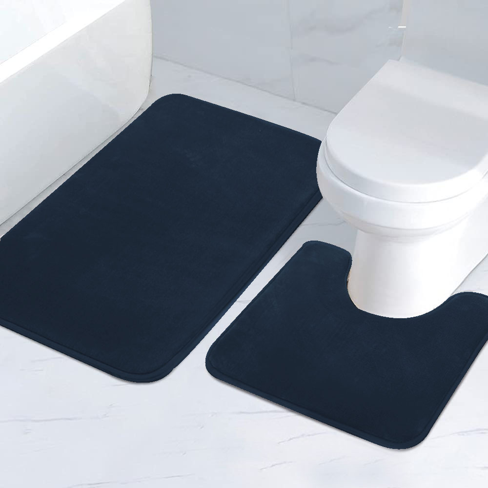 Zara Home Bathroom - 2PC striped bathroom bibulous non-slip sponge