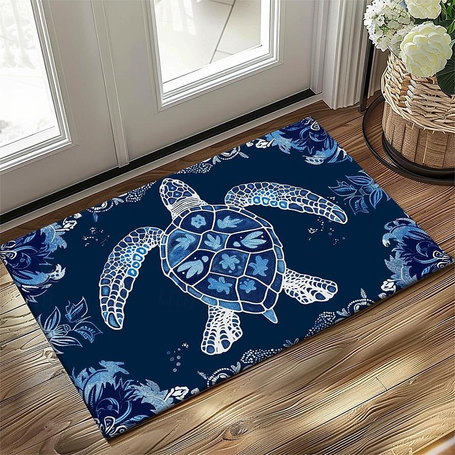 Zara Home Bathroom Rug - Sea Turtle Doormat Kitchen Mat Floor