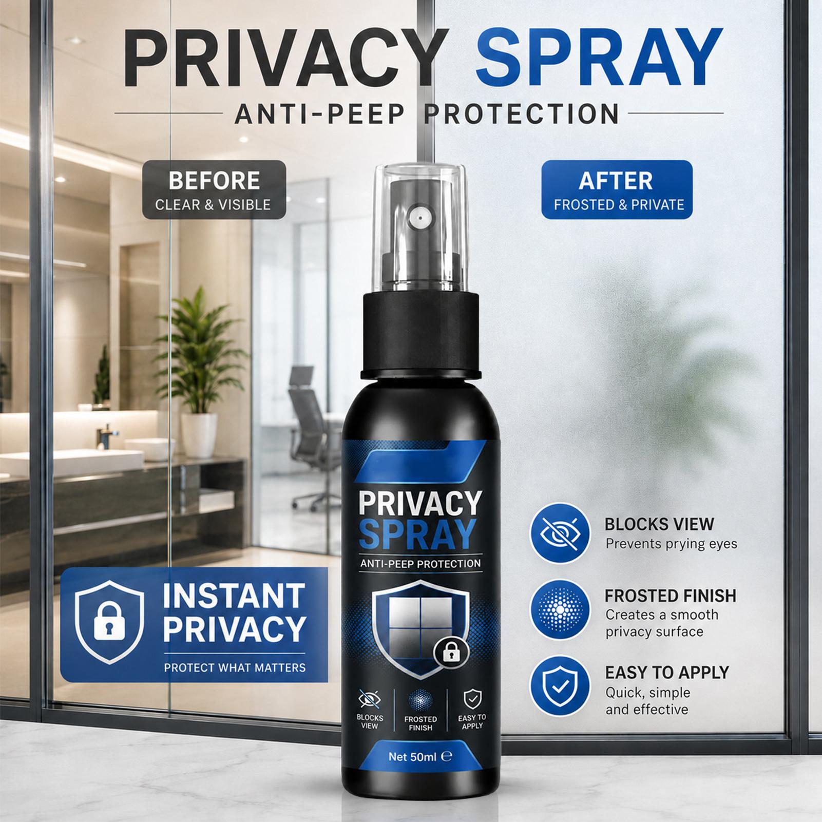 Home Bathroom Glass - 50ml Glass Frosting Spray Privacy Window