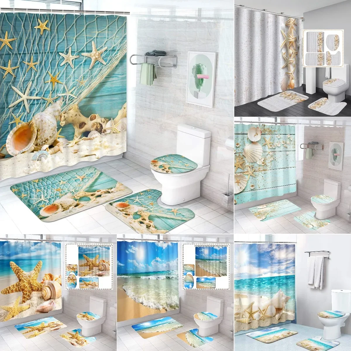 Zara Home Bathroom Rug - High Quality Polyester Fabric Shower Curtain