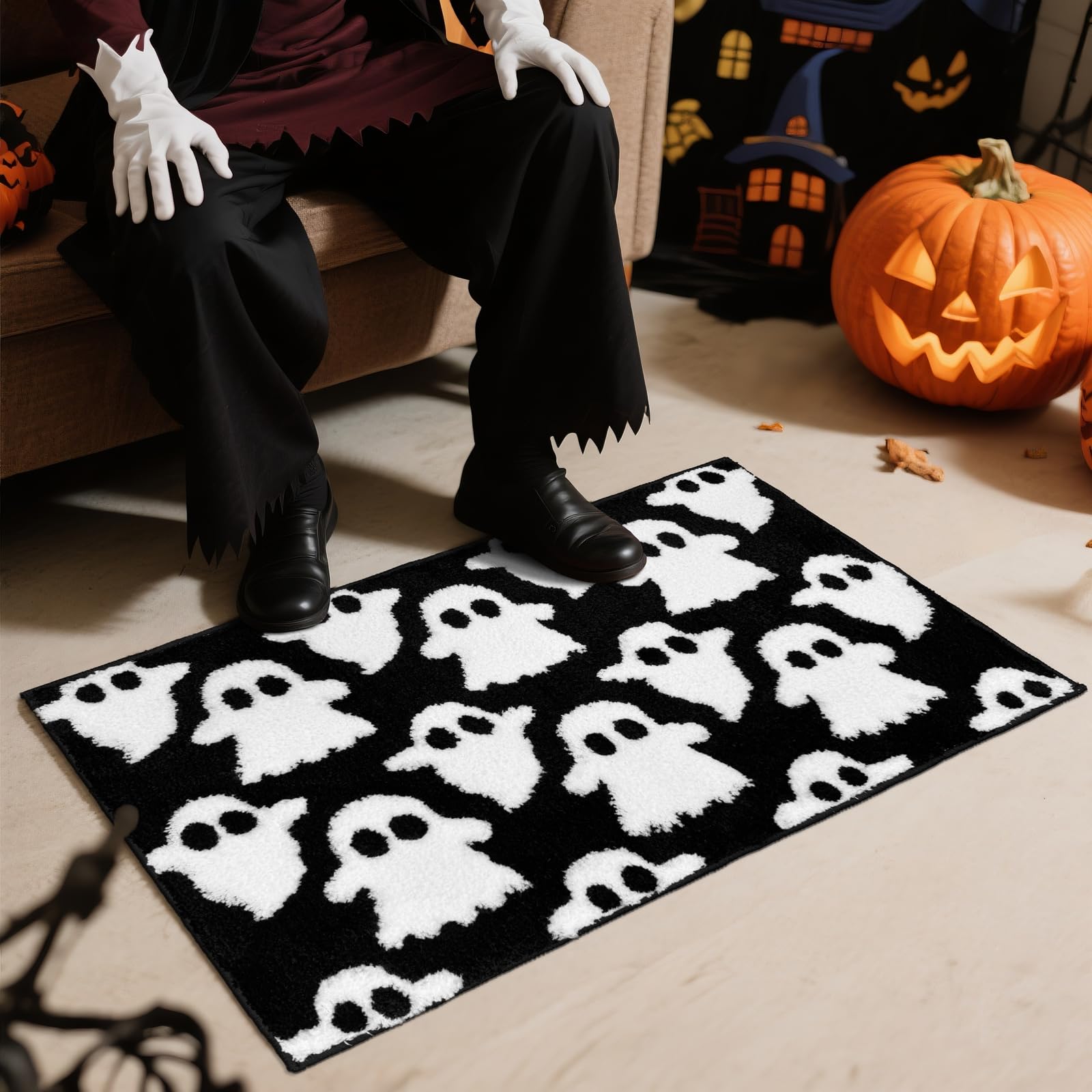 VIKAMA Halloween Ghost Bath Ma - Zara Home Bathroom Rug review and price