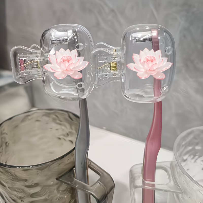 Beautiful Lotus 2pcs Toothbrus - Toothbrush Holder Set review and price
