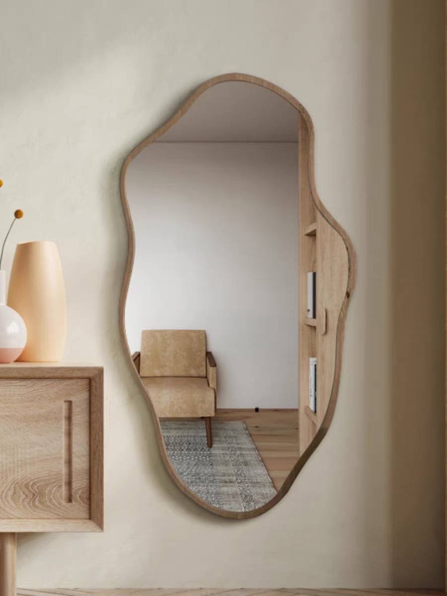 Irregular Asymmetrical Wooden  - Home Bathroom Glass review and price
