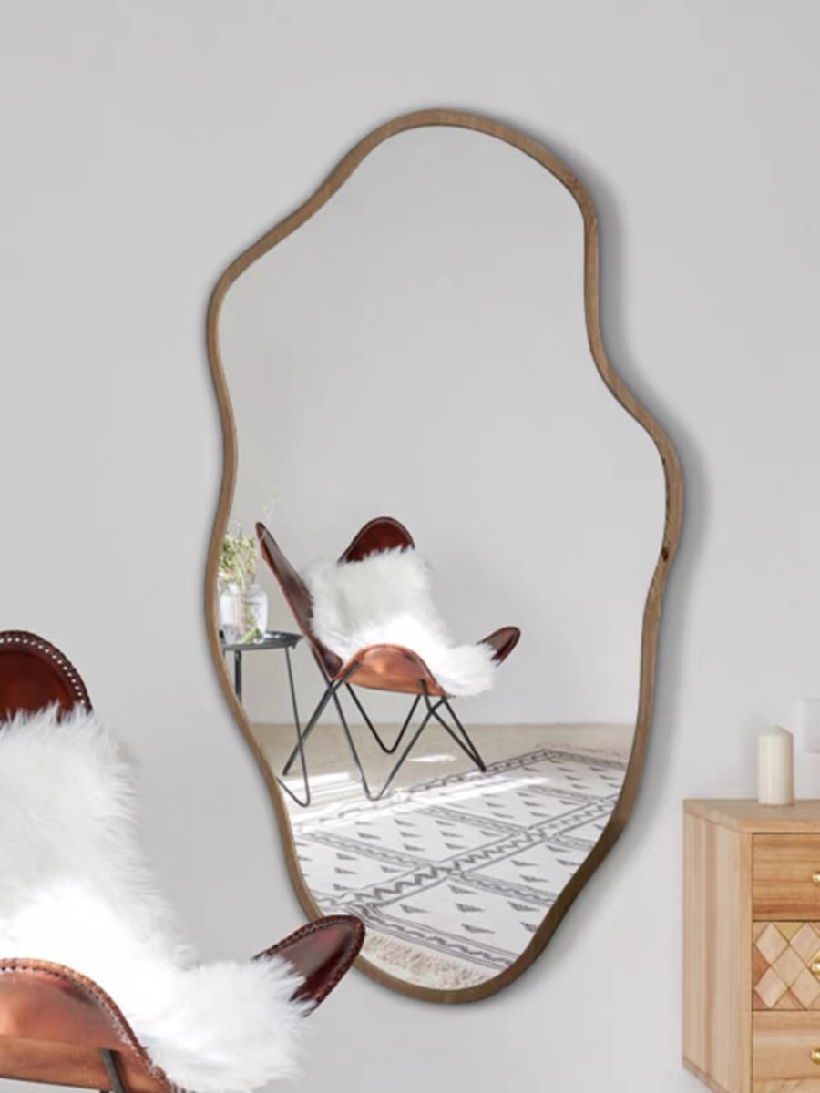 Irregular Asymmetrical Wooden  - Home Bathroom Glass review and price