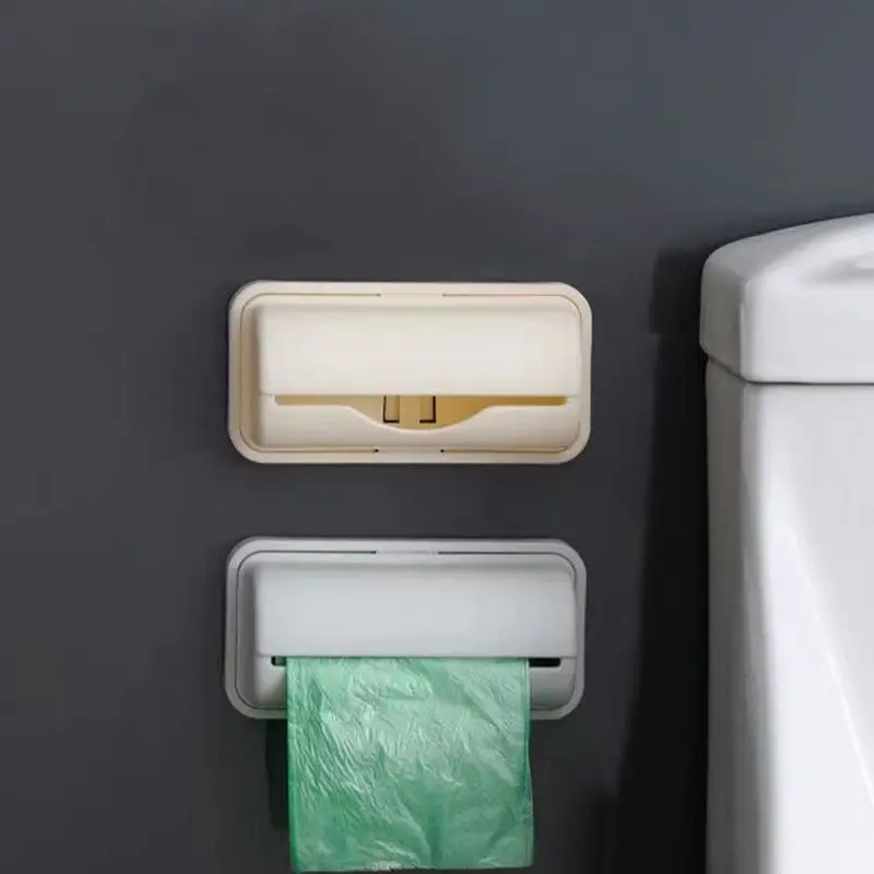 1/2/3/4Pcs Wall-Mounted Trash  - Home Bathroom Shelf review and price