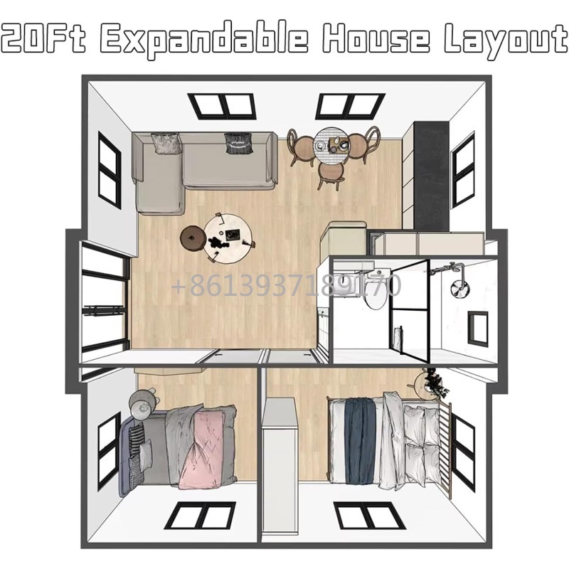 20ft  2 Bedroom Tiny House wit - Tiny Home Bathroom Kitchen review and price