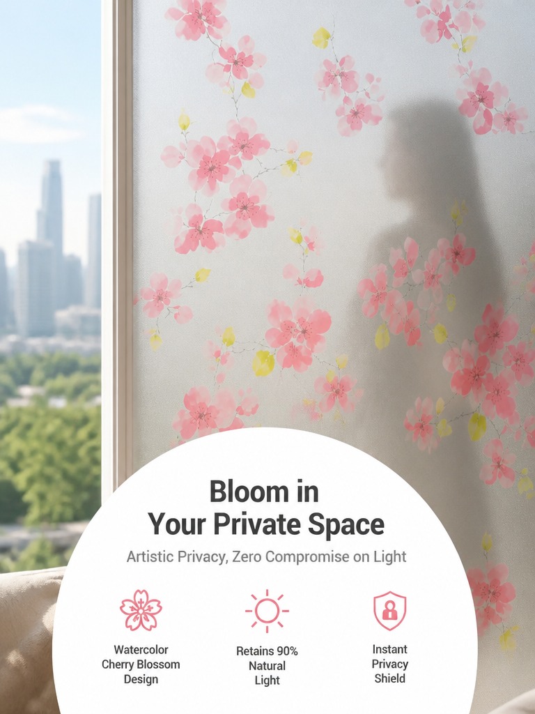 Frosted Privacy Window Film Tr - Home Bathroom Glass review and price