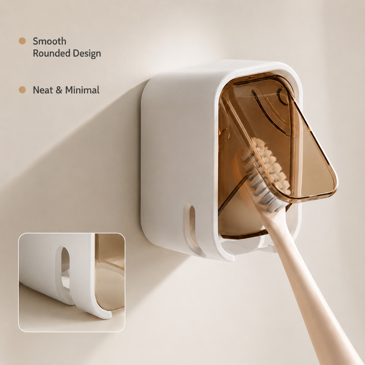 1/2PCS Wall Mounted Toothbrush - Toothbrush Holder Set review and price