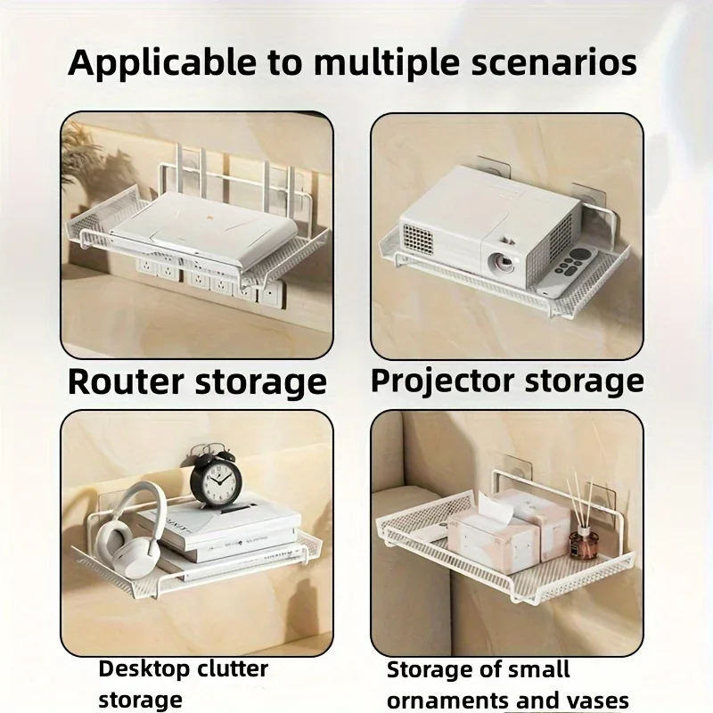 No‑Drill Wall Mount Router She - Home Bathroom Shelf review and price
