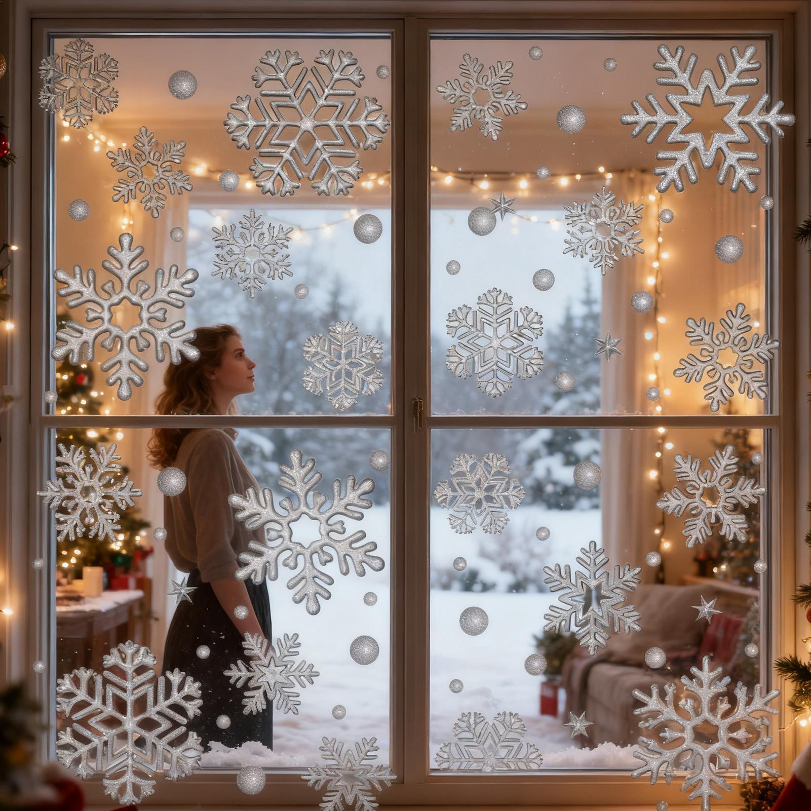 Holiday Window Clings Static R - Home Bathroom Glass review and price