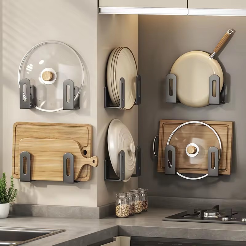 2pcs/set Pot Lid Rack Pot Cove - Tiny Home Bathroom Kitchen review and price