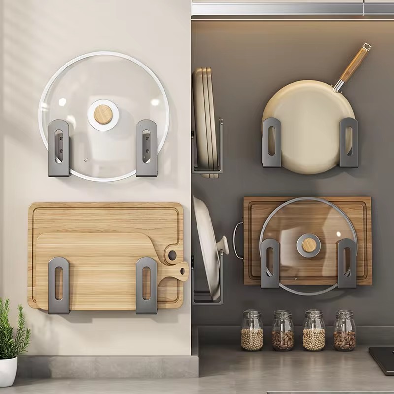 2pcs/set Pot Lid Rack Pot Cove - Tiny Home Bathroom Kitchen review and price