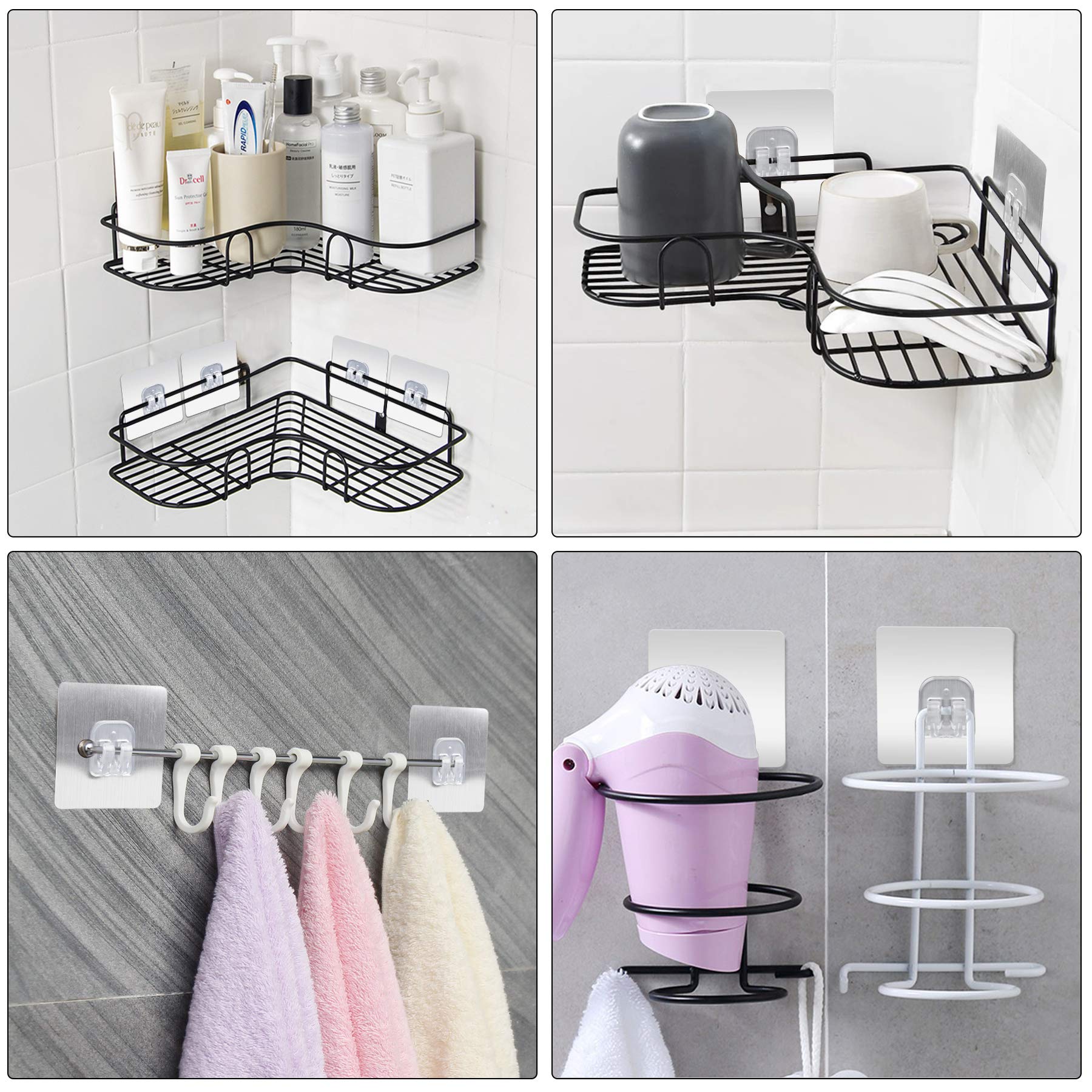 1/10pcs Corner Shower Caddy Ad - Home Bathroom Shelf review and price