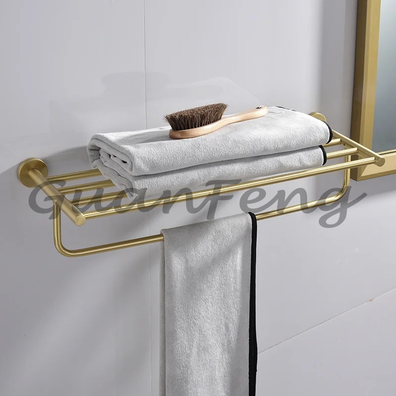 Luxury Brushed Gold 9 Pieces B - Home Hardware Bathroom Accessories review and price