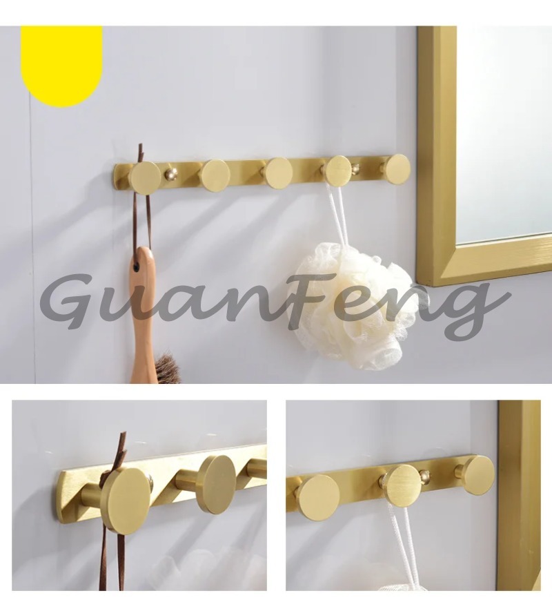 Luxury Brushed Gold 9 Pieces B - Home Hardware Bathroom Accessories review and price