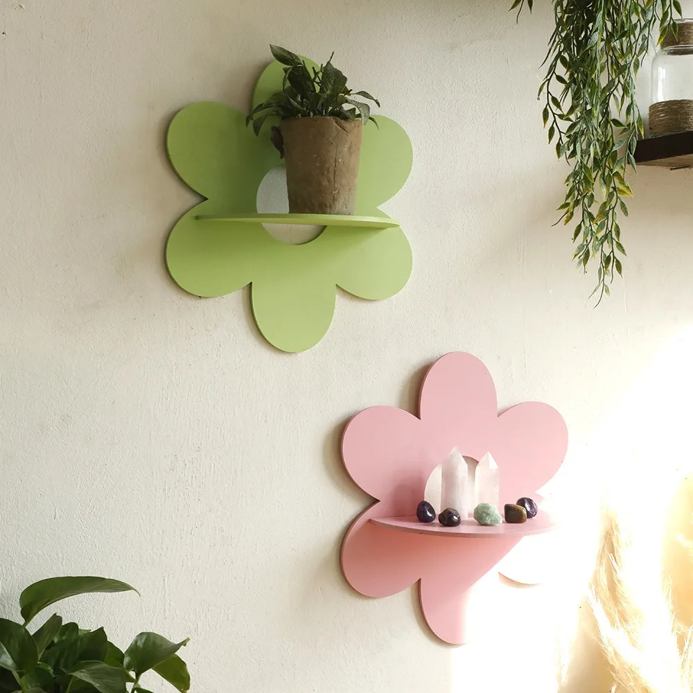 Flower Shape Wall Storage Hold - Home Bathroom Shelf review and price