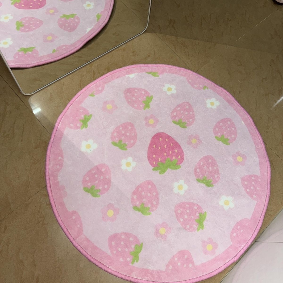 VIKAMA Sweet Strawberry Floor  - Zara Home Bathroom Rug review and price