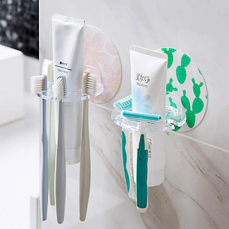 1/3pcs Self Adhesive Toothbrus - Toothbrush Holder Set review and price