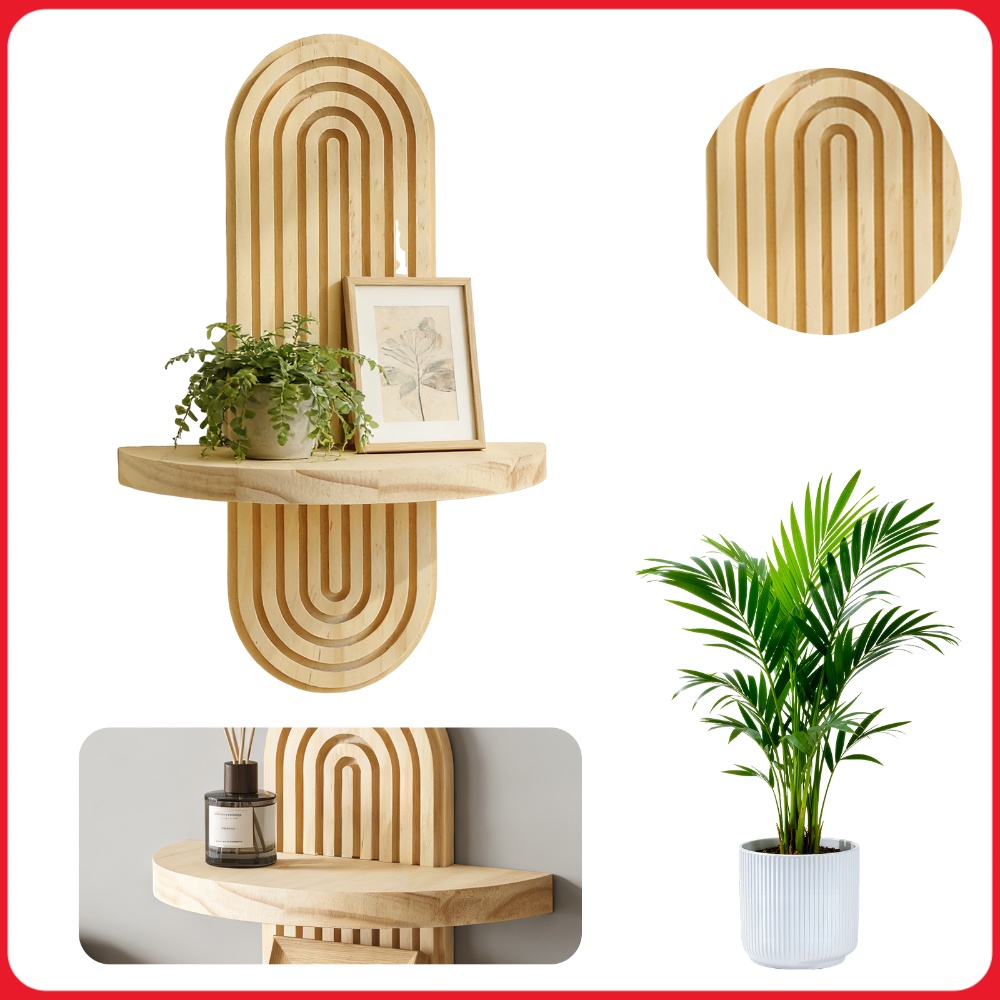 1/2Pcs Decorative Floating She - Home Bathroom Shelf review and price