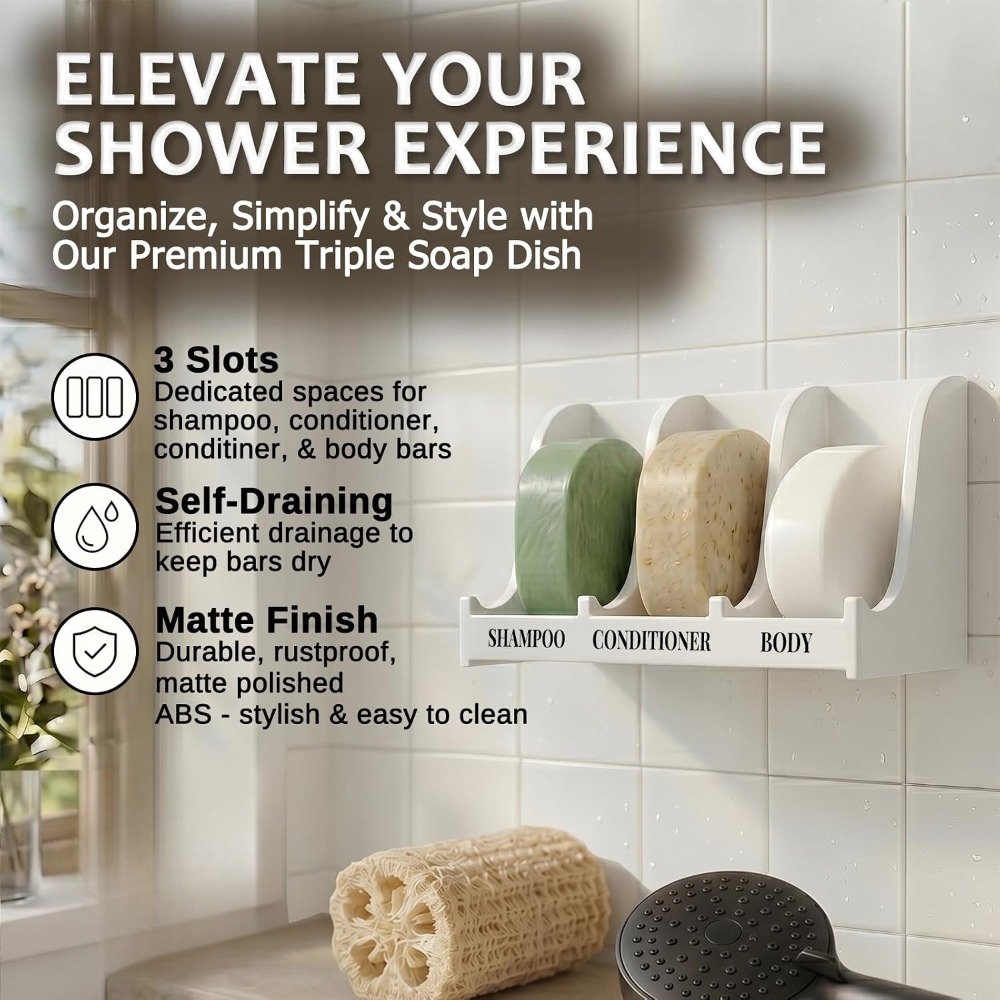 No Drill Self Draining Soap Di - Tiny Home Bathroom Kitchen review and price