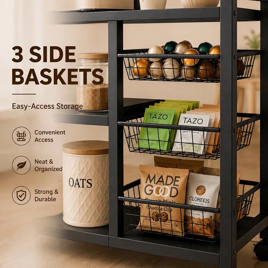 1pc Mobile Storage Rack, Adjus - Home Bathroom Shelf review and price