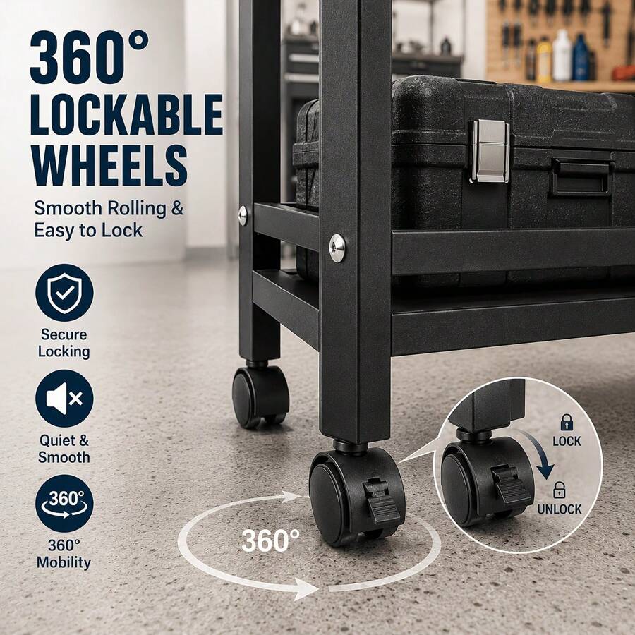 1pc Mobile Storage Rack, Adjus - Home Bathroom Shelf review and price
