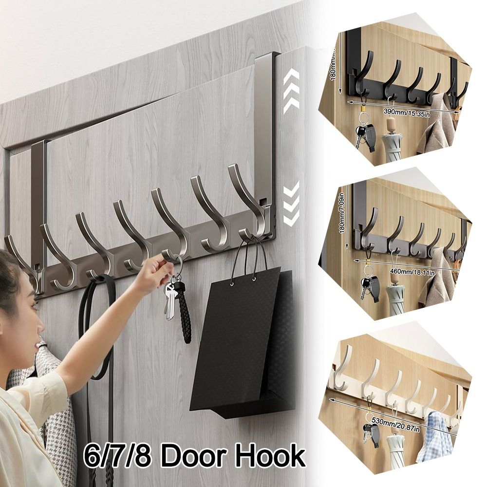Punch-free 6/7/8 Door Hook Tra - Tiny Home Bathroom Kitchen review and price