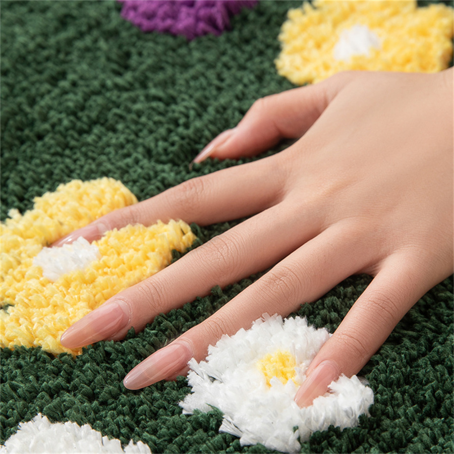 60X120Cm Irregular Flower Bath - Zara Home Bathroom Rug review and price