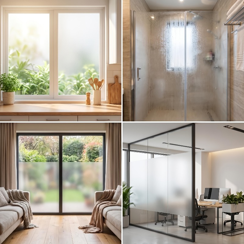 Pure White Frosted Privacy Win - Home Bathroom Glass review and price